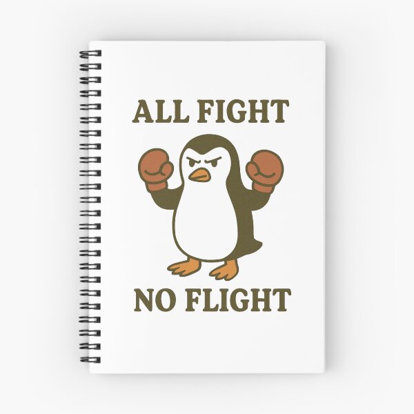 Item preview, All Fight No Flight Penguin designed and sold by Friendly Tee Shop.