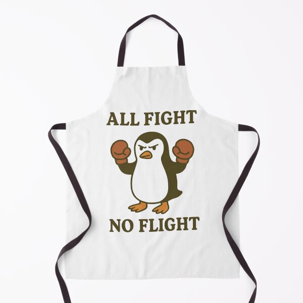 Item preview, All Fight No Flight Penguin designed and sold by Friendly Tee Shop.