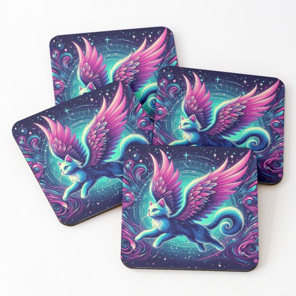 Item preview, Colorful cute mystic cat  designed and sold by Dogandesighn.