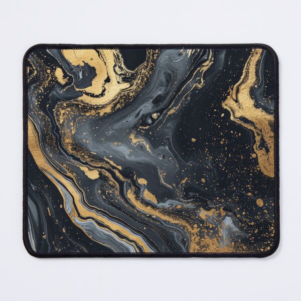 Item preview, Black and Gold Marble Cosmos abstract pattern designed and sold by AbstractMesh.