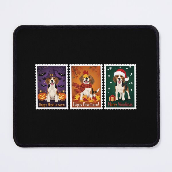 Item preview, Beagle Holiday Stamp – Halloween, Fall, Christmas Dog Art designed and sold by The Real Life Symphony.