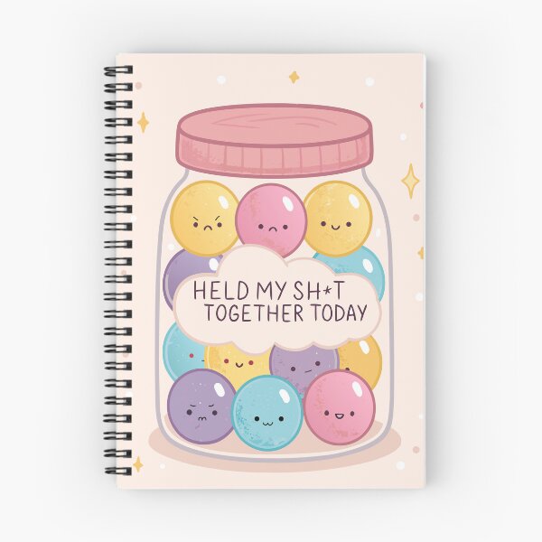 Item preview, Held My Sh*t Together Today - Funny Jar of Emotions Gumball designed and sold by pixelated_echoes.