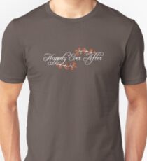 White White Happily Ever After Tropical Hibiscus Flower Fusion Swirls Unisex T-Shirt