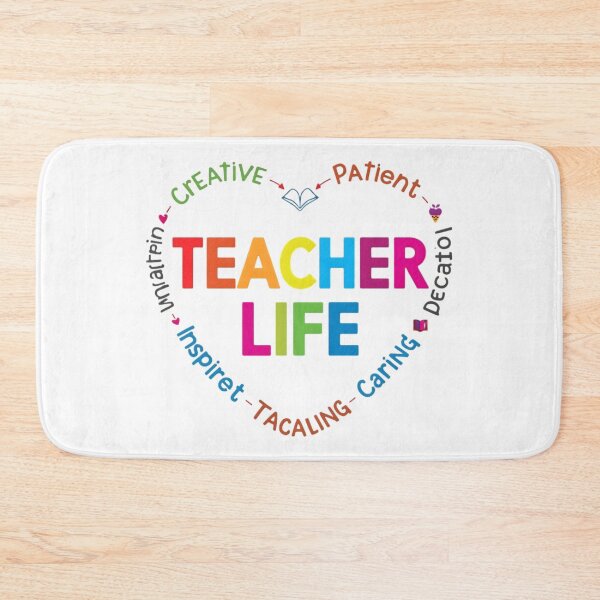 Item preview, Colorful Teacher Life Quote Appreciation Design designed and sold by ArtDesignTp.
