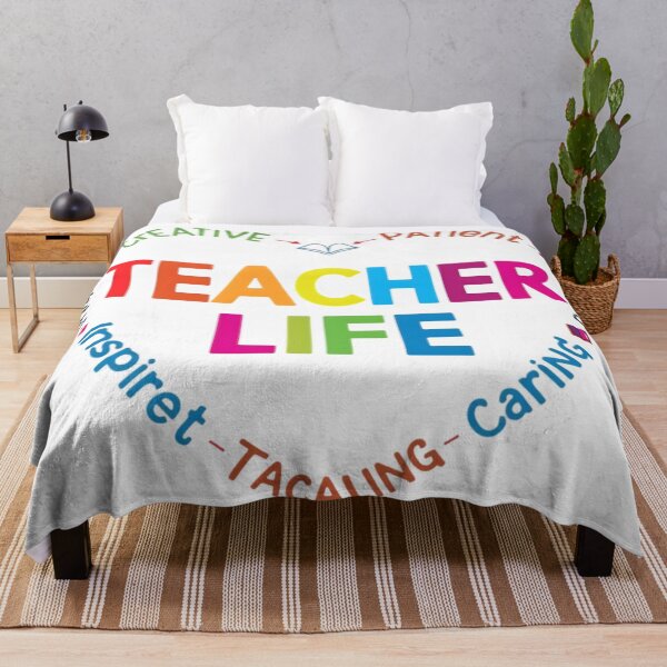 Item preview, Colorful Teacher Life Quote Appreciation Design designed and sold by ArtDesignTp.