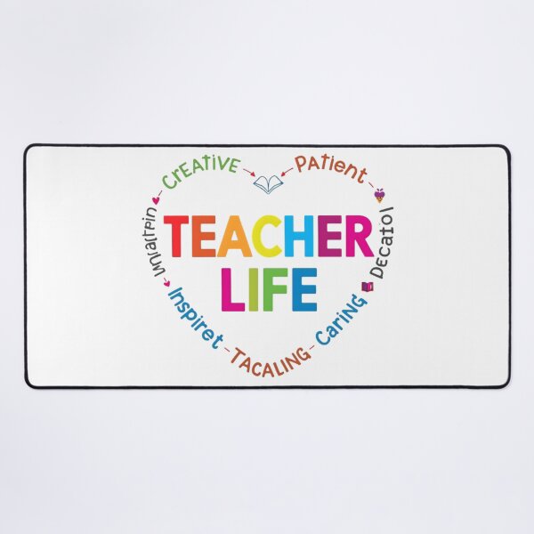 Item preview, Colorful Teacher Life Quote Appreciation Design designed and sold by ArtDesignTp.