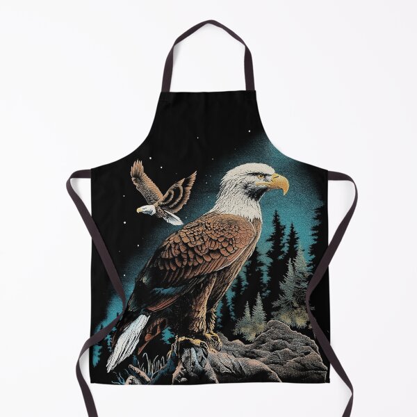 Item preview, Retro Bald Eagle Forest Art designed and sold by WhoopsieWorld.