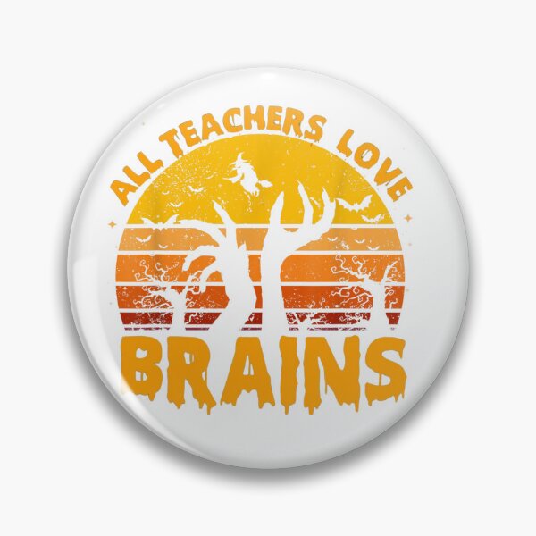 Item preview, All Teachers Love Brains Teacher Day Halloween Party Zombie designed and sold by Miumed.
