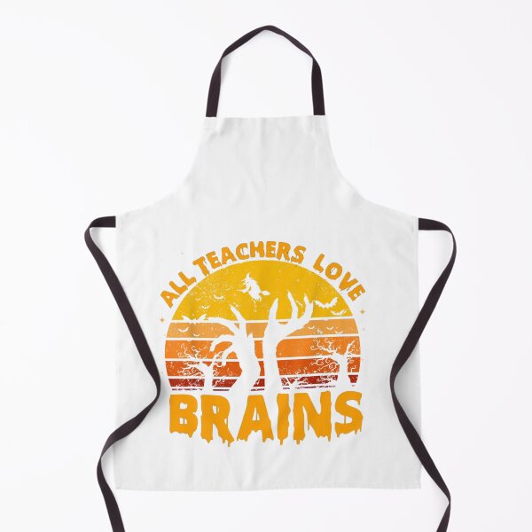 Item preview, All Teachers Love Brains Teacher Day Halloween Party Zombie designed and sold by Miumed.
