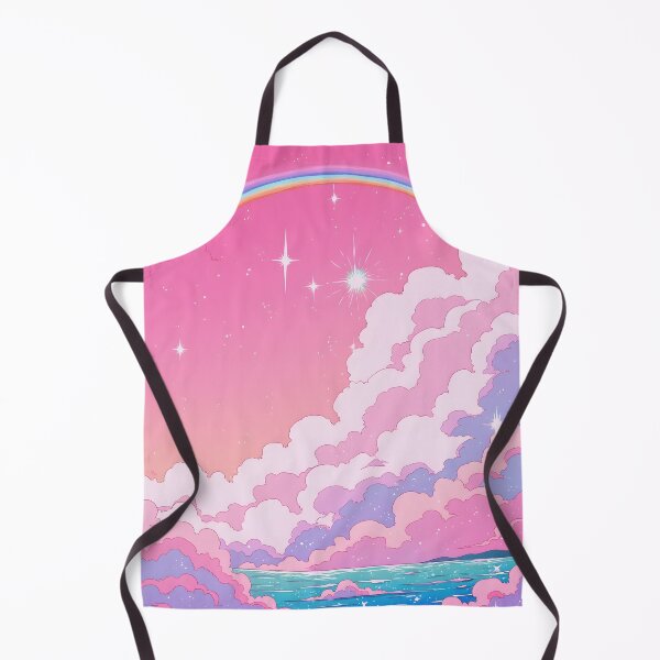Item preview, Dreamy 80s Sunset with Rainbow Skies designed and sold by VintageVoidX.