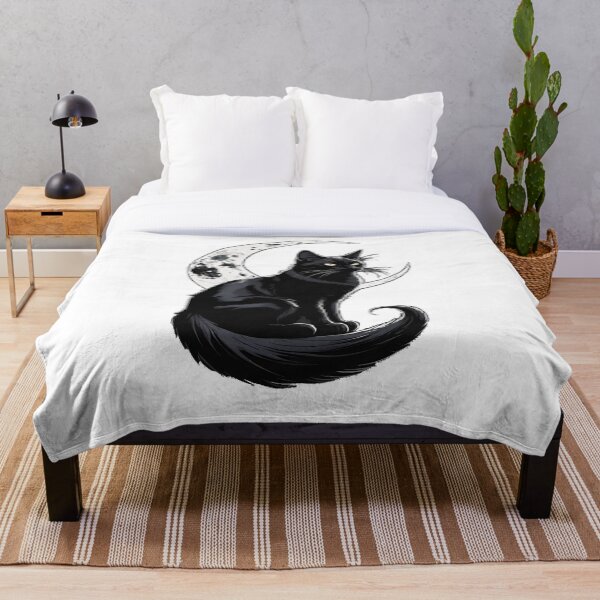 Item preview, Gato negro, Gato de Halloween, Gato lunar, Gato gótico, Gato espeluznante, Arte de gato negro, Luna de Halloween, Arte para amantes de los gatos, Gato místico, Gato de luna creciente, Gato brujo, Gato nocturno, Arte gótico designed and sold by Ciarka.