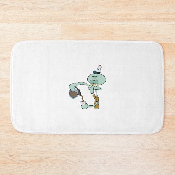 Item preview, Squidward Coffee Sticker – Funny SpongeBob Octo Meme for Tired Coffee Lovers designed and sold by 808 Design.