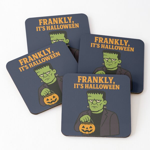 Item preview, Frankly, It’s Halloween – Frankenstein’s Monster Funny Design designed and sold by kornkobart.