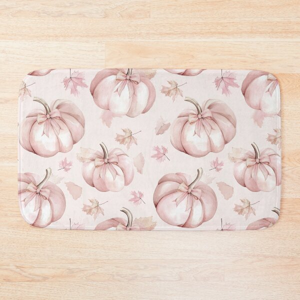 Item preview, Blush Pink Autumn Fall Pumpkins Watercolor All Over designed and sold by Feeling Artsy.