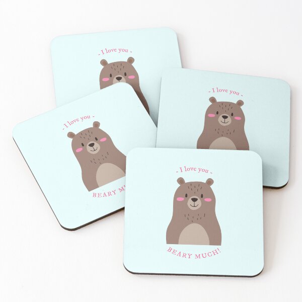 Item preview, I Love You Beary Much – Cute Bear Pun Sticker designed and sold by Novel Works Studio.