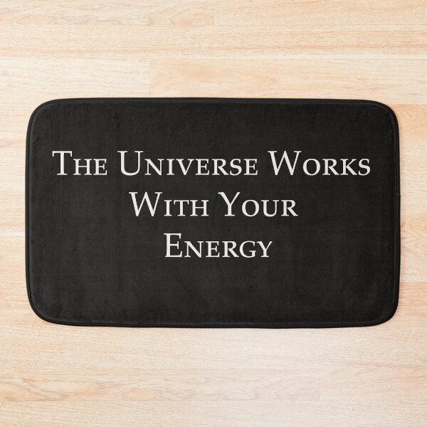 Item preview, The Universe Works With Your Energy – Spiritual Mindset Quote Design designed and sold by ArtNestVerse.