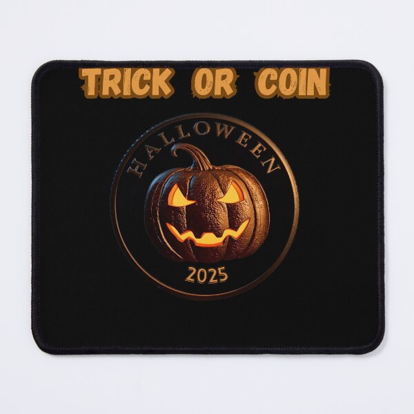 Item preview, Halloween coin with a pumpkin on the obverse designed and sold by Jalapenoo.