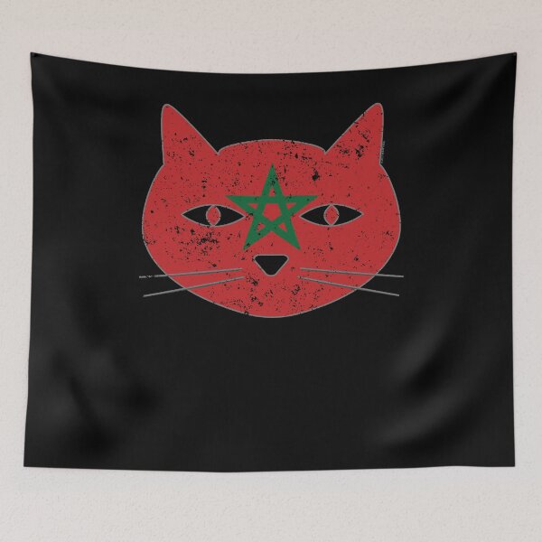 Item preview, Festive Cat Morocco Flag Pet Cat designed and sold by shoppzee.