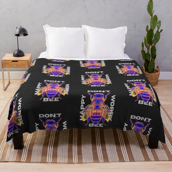 Item preview, No te preocupes, sé feliz - abeja estilo synthwave designed and sold by StellarBees.