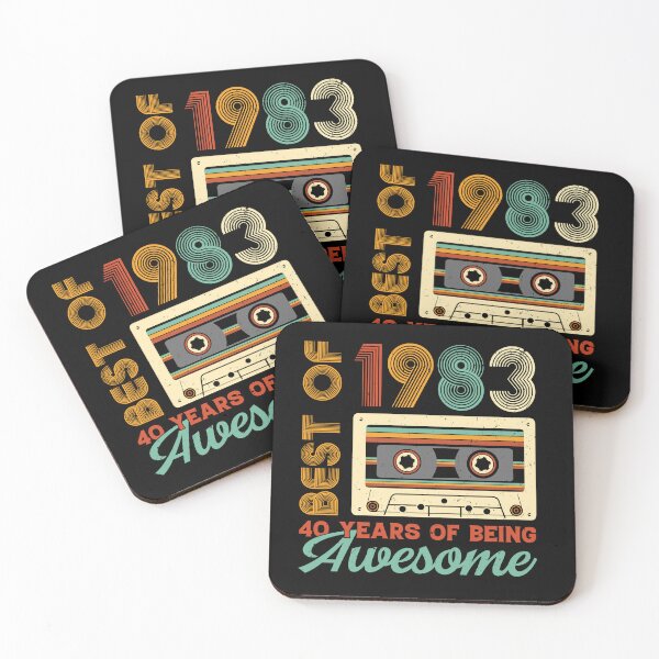 Item preview, Best of 1983 – 40 Years of Being Awesome Retro Cassette Birthday Shirt designed and sold by AgnieszkaTees.
