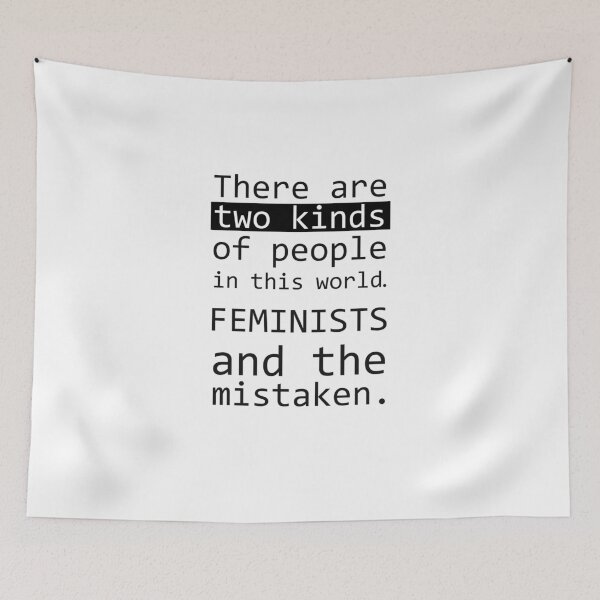Aperçu de l'œuvre Deux types de personnes - les FEMINISTES et les erreurs créée et vendue par GetItGiftIt.