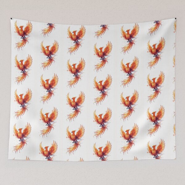Item preview, Phoenix in Watercolor designed and sold by PatronesKawai.