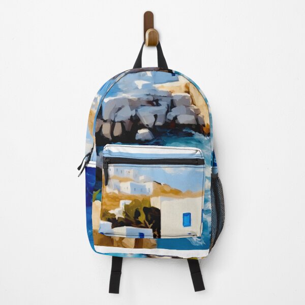 Item preview, Coastline village on Mykonos  designed and sold by Island Art Studios.