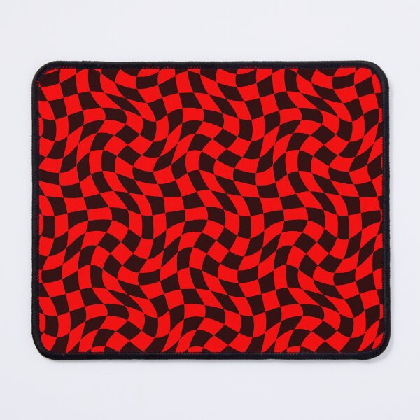 Item preview, Black And Red Abstract Retro Checkered Pattern designed and sold by sasyall.
