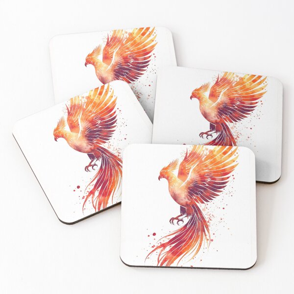 Item preview, Phoenix in Watercolor designed and sold by PatronesKawai.