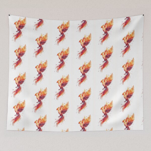 Item preview, Phoenix in Watercolor designed and sold by PatronesKawai.