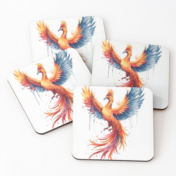 Item preview, Phoenix in Watercolor designed and sold by PatronesKawai.