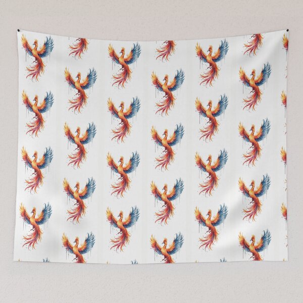 Item preview, Phoenix in Watercolor designed and sold by PatronesKawai.