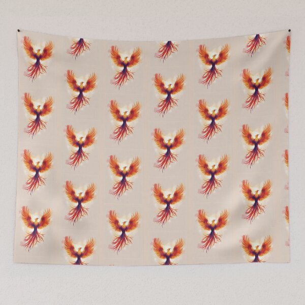 Item preview, Phoenix in Watercolor designed and sold by PatronesKawai.