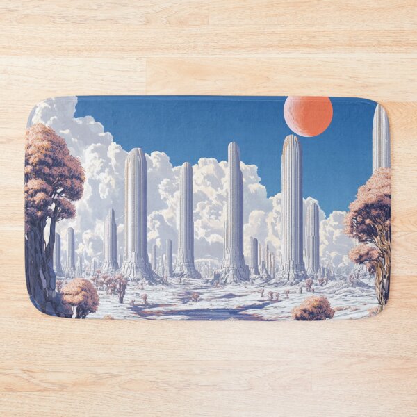 Item preview, Futuristic Alien Landscape – Sci-Fi Fantasy World Artwork designed and sold by mliotard.