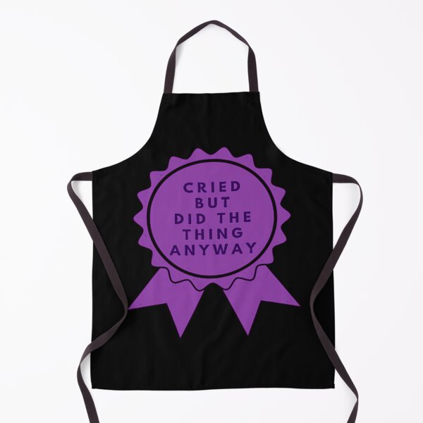 Item preview, Did The Thing Anyway Purple | Badge of Honor Motivational Quote designed and sold by creativerooney.
