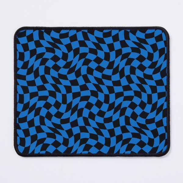 Item preview, Black And Blue Abstract Retro Checkered Pattern designed and sold by sasyall.