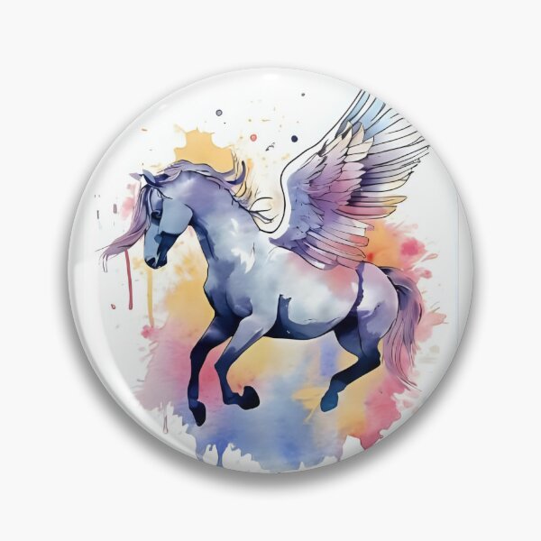 Artikelvorschau, Pegasus in Aquarell entworfen und verkauft von PatronesKawai.