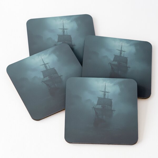 Item preview, Galleon Emerging from the Fog designed and sold by RisingWolfStudio.