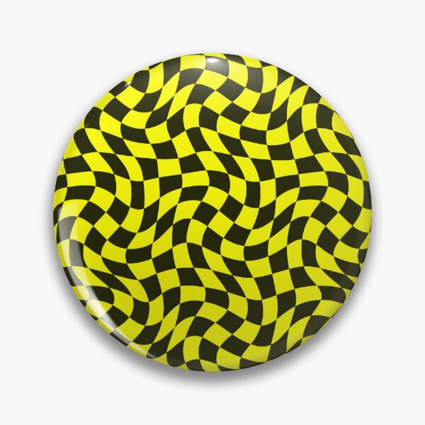 Item preview, Black And Yellow Abstract Retro Checkered Pattern designed and sold by sasyall.
