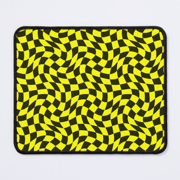 Item preview, Black And Yellow Abstract Retro Checkered Pattern designed and sold by sasyall.
