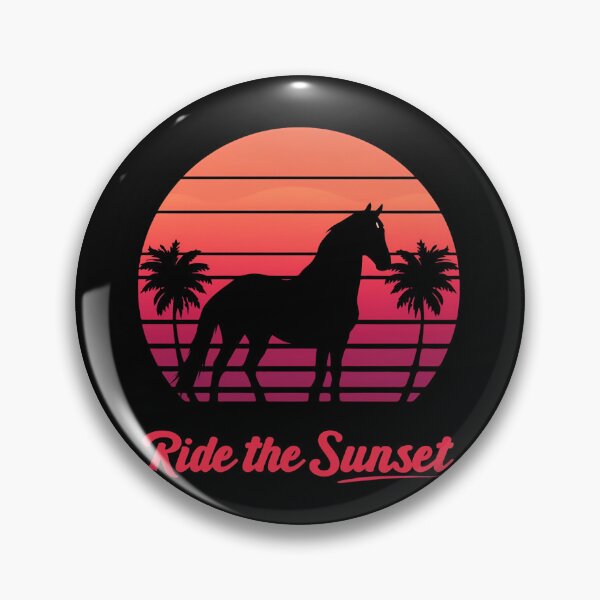 Item preview, Friesian in a Retro Sunset with Quote designed and sold by Friesian-Fan-S.