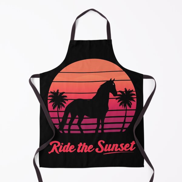 Item preview, Friesian in a Retro Sunset with Quote designed and sold by Friesian-Fan-S.