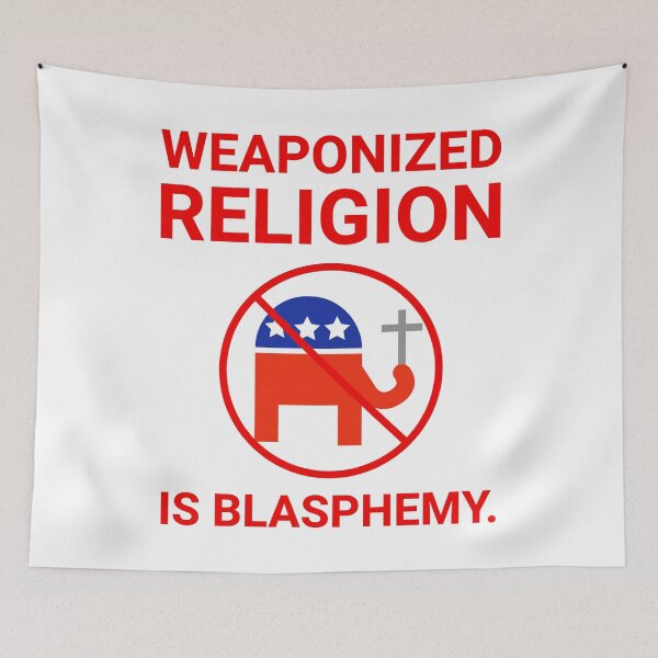 Item preview, Weaponized religion is blasphemy  designed and sold by Rachel the Artist .