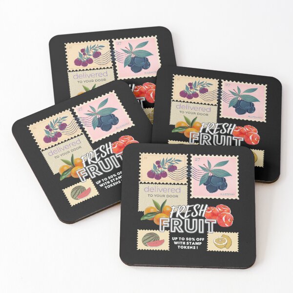 Item preview, FRESH FRUIT STAMP DELIVERY designed and sold by aledfychan.