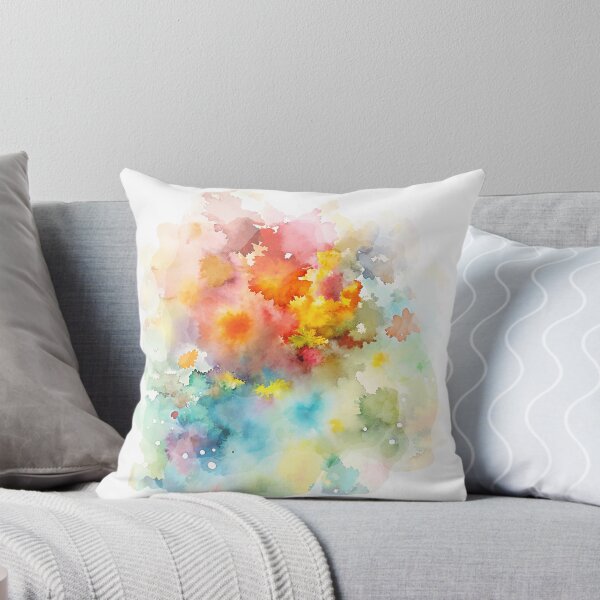 Item preview, Watercolor Splashes Texture – Red and Blue designed and sold by EmeraldeaArt.