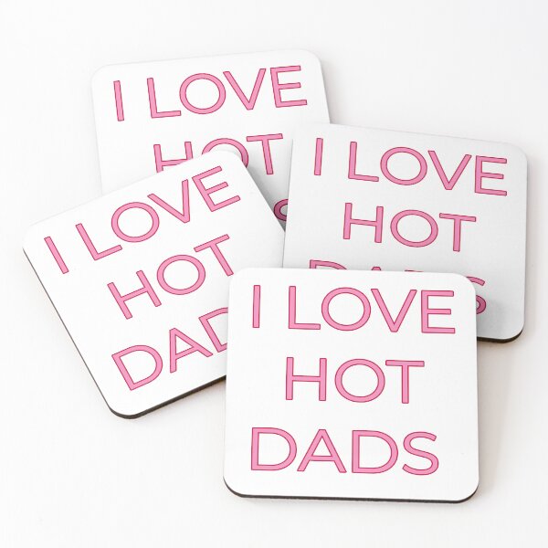 Item preview, I Love Hot Dads Funny DILF Shirt For Moms and Guys designed and sold by SpookyRat1942.