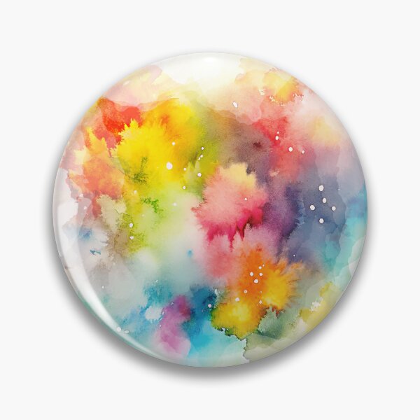 Item preview, atercolor Splashes Texture – Red Purple and Greenish Yellow designed and sold by EmeraldeaArt.