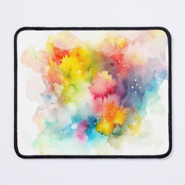 Item preview, atercolor Splashes Texture – Red Purple and Greenish Yellow designed and sold by EmeraldeaArt.