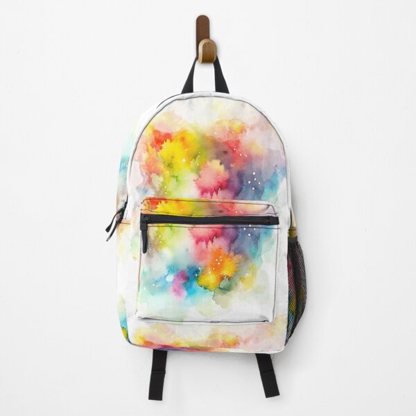 Item preview, atercolor Splashes Texture – Red Purple and Greenish Yellow designed and sold by EmeraldeaArt.