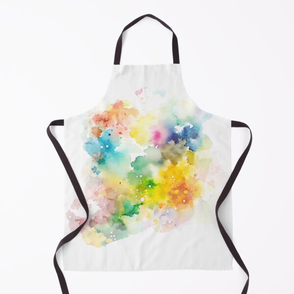 Item preview, Watercolor Splashes Texture Yellow Green Blue designed and sold by EmeraldeaArt.